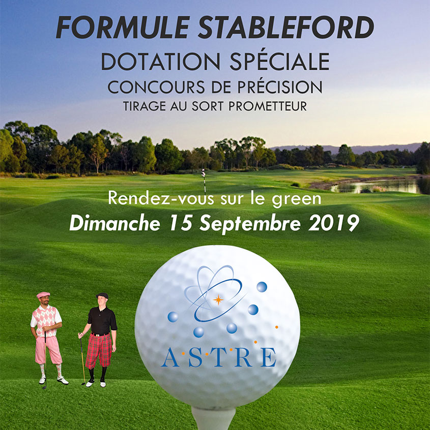Tournoi de rentrée Astre au Golf PGA France du Vaudreuil.